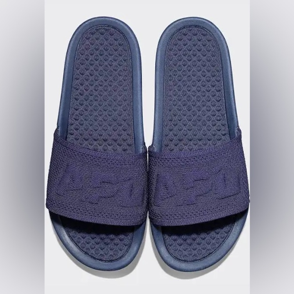 APL Men’s Big Logo TechLoom Slide Sandals - Navy